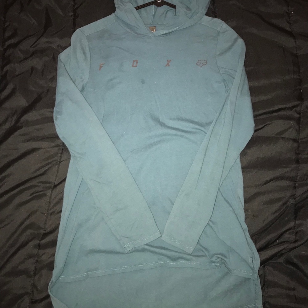 Teal long sleeve Fox shirt